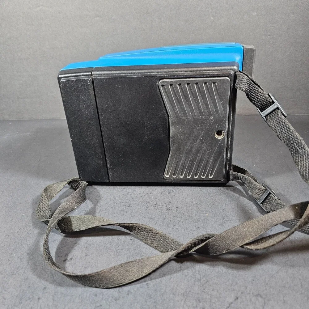 Vtg Polaroid Impulse 600 Blue Anthracite Film Camera Untested
